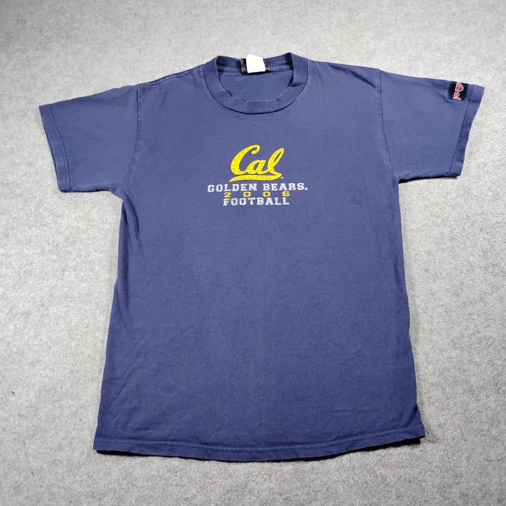 Vintage JanSport Men's Navy Cal Berkeley Golden Bears Football T-Shirt Size S